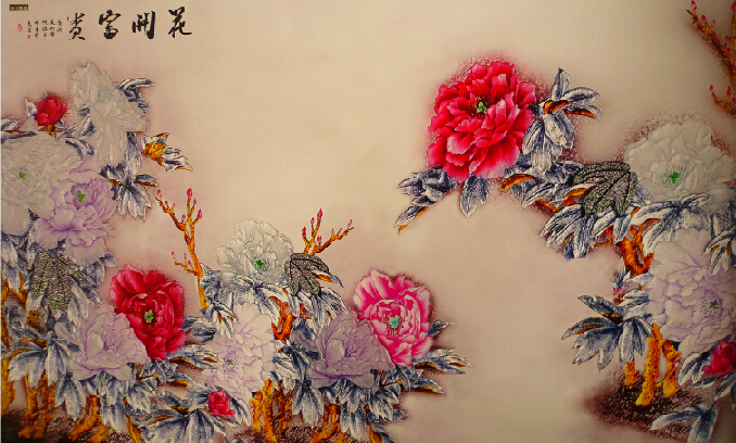 明鴻玻璃之深雕彩雕玻璃 彩雕022