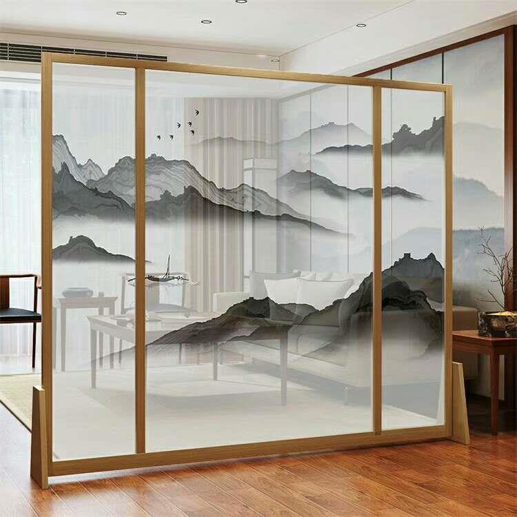 武漢夾絲山水畫玻璃 定制批發(fā)