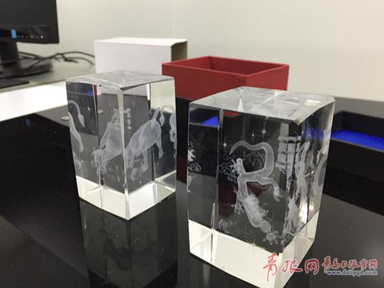激光內(nèi)雕作品